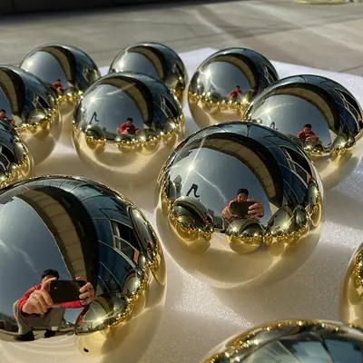 127mm Mirror Brass Ball Hollow Brass Balls detail 2