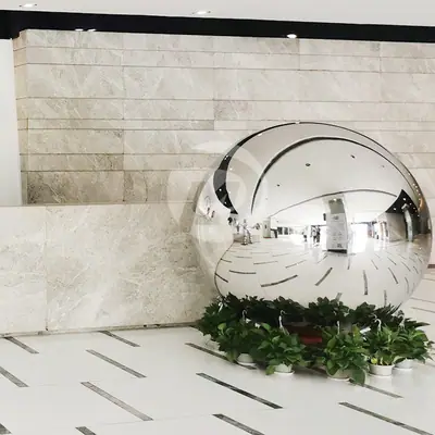 1600mm Large 8K Mirror Stainless Steel Gazing Ball Sphere detail 3