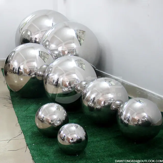 150mm 250mm 350mm 450mm Garden Decorated Stainless Steel Hollow Sphere