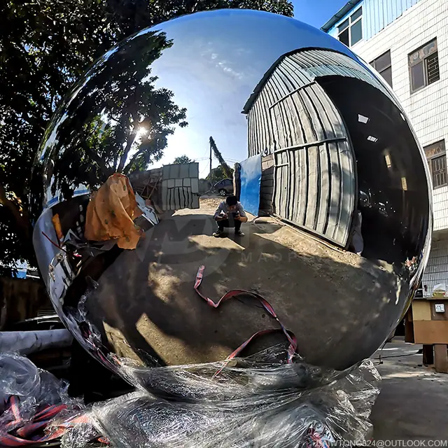 1800mm High Polished Large Metal Garden Gaze Balls