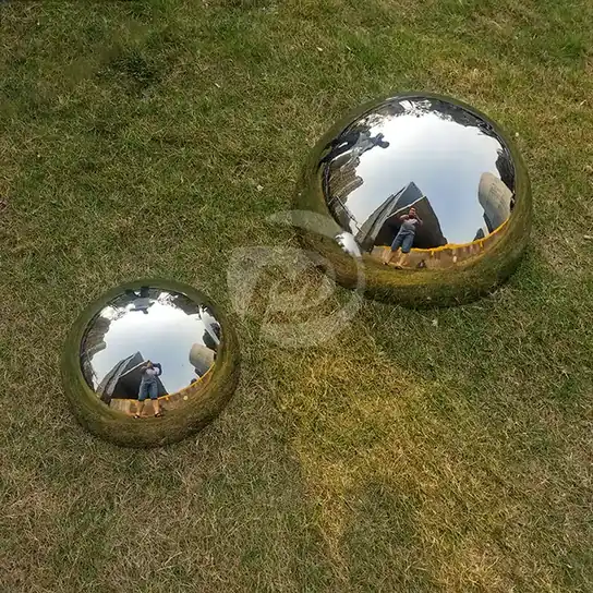 300mm 500mm Stainless Steel Double Sided Polished Hemisphere
