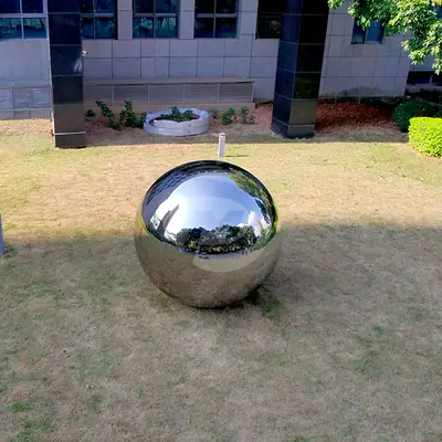 316 Stainless Steel 2200mm Polished Mirror Hollow Metal Sphere detail 4