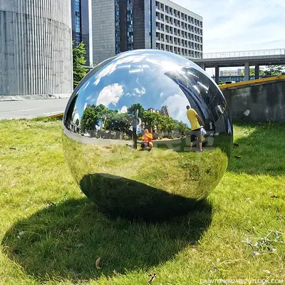 40 Inches Gazing Balls for Gardens 1000mm Polished Steel Sphere detail 2