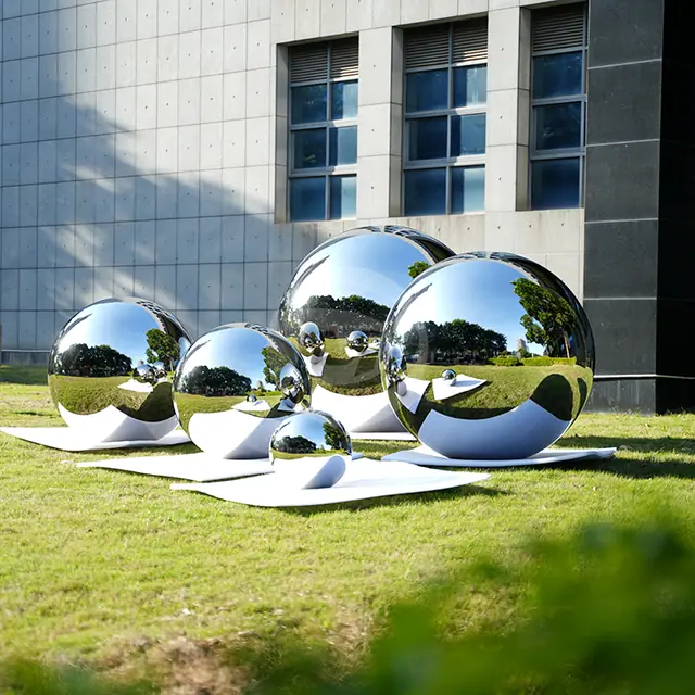 40/80/100/120/150CM Mirror Polishing Large Stainless Steel Hollow Spheres