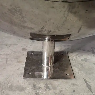 24 Inch Stainless Steel Sphere Water Feature detail 4