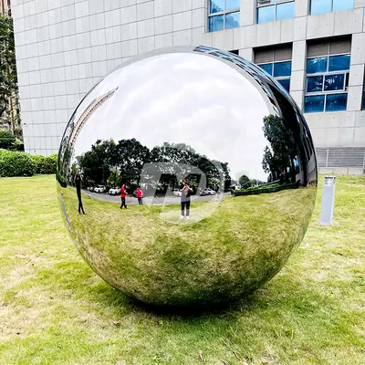 2100mm 7 Feet Large Metal Sphere Polished Mirror Stainless Steel Sphere detail 3