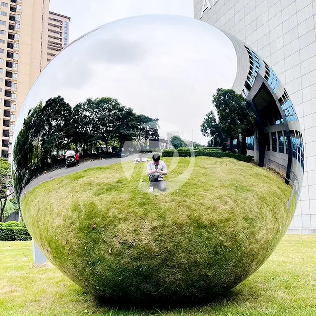 2100mm 7 Feet Large Metal Sphere Polished Mirror Stainless Steel Sphere
