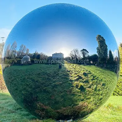 82 Inch Diameters Large Stainless Steel Mirror Sphere detail 3