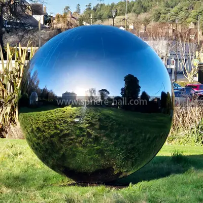 82 Inch Diameters Large Stainless Steel Mirror Sphere detail 2