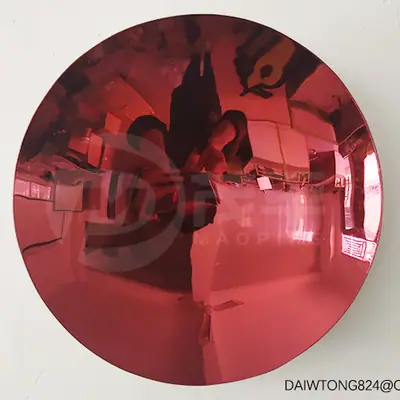 Sky Mirror Concave Sculpture detail 5