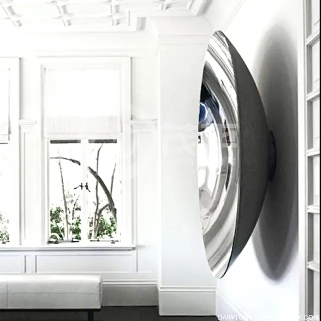 Stainless Steel Disks Mirror Concave Sculpture