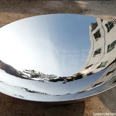 Stainless Steel Disks Sculpture detail 4