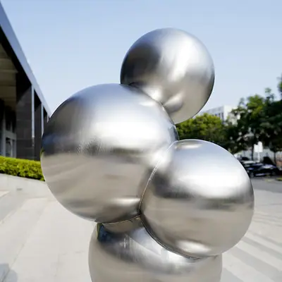 Brush Sphere Ball Sculpture Cat Hill detail 3
