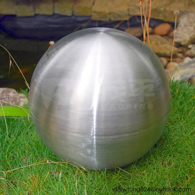 Brushed Stainless Steel Hollow Balls Brush Steel Sphere