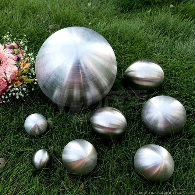 Brushed Stainless Steel Hollow Balls