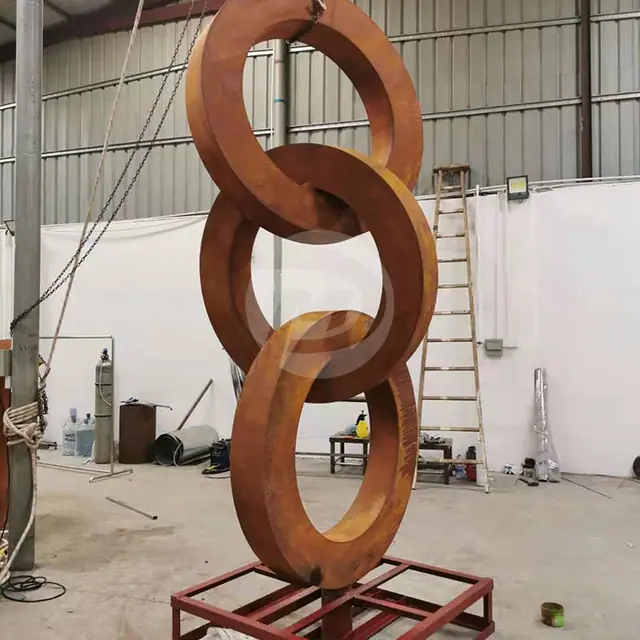 Circle Corten Steel Sculpture