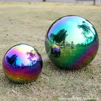 100mm Stainless Steel Colored Hollow Balls detail 2
