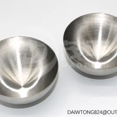 Brushed Stainless Steel Hemisphere Metal Hemisphere detail 2