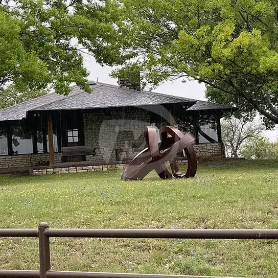 Rusted Corten Steel Garden Sculpture