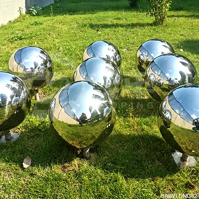 Gazing Balls Garden Stainless Steel Mirror Sphere detail 4
