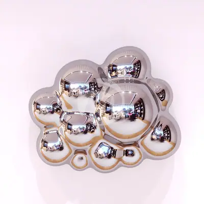High Polished Stainless Steel Artwork, Metal Wall Sculptures detail 2