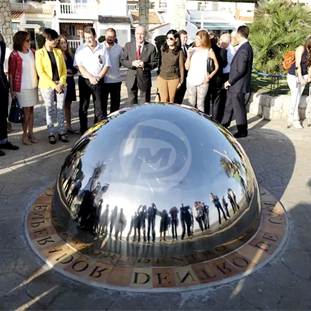 Large Metal Polished Stainless Steel Hemisphere