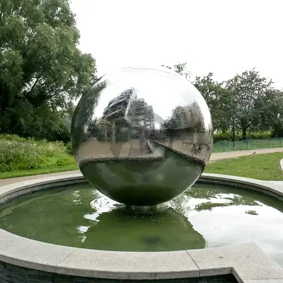 316L Large Metal Sphere Stainless Steel Sphere Water Feature Sphere detail 2