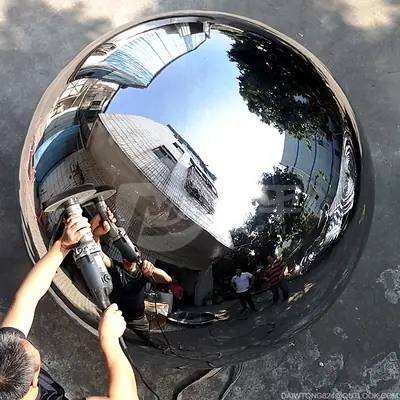 Large Metal Spheres Large Chrome Stainless Steel Hollow Balls Stainless Steel Ball detail 3