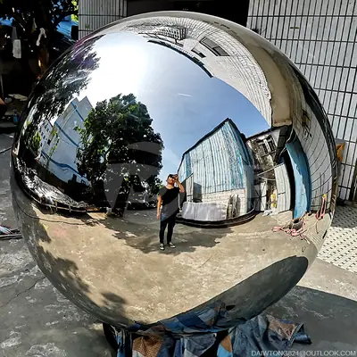 Large Metal Spheres Large Chrome Stainless Steel Hollow Balls Stainless Steel Ball detail 2