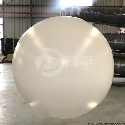 Large Stainless Steel White Sphere Garden Decorative Sphere detail 2