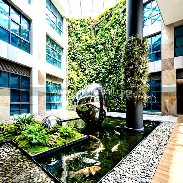 Mirror Polished 316L Stainless Steel Abstract Sculpture