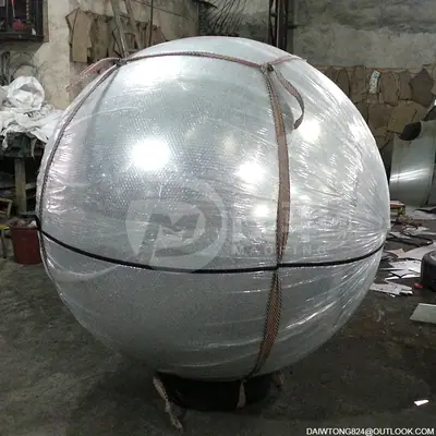 Outdoor City Public Metal Sphere Sculpture detail 2