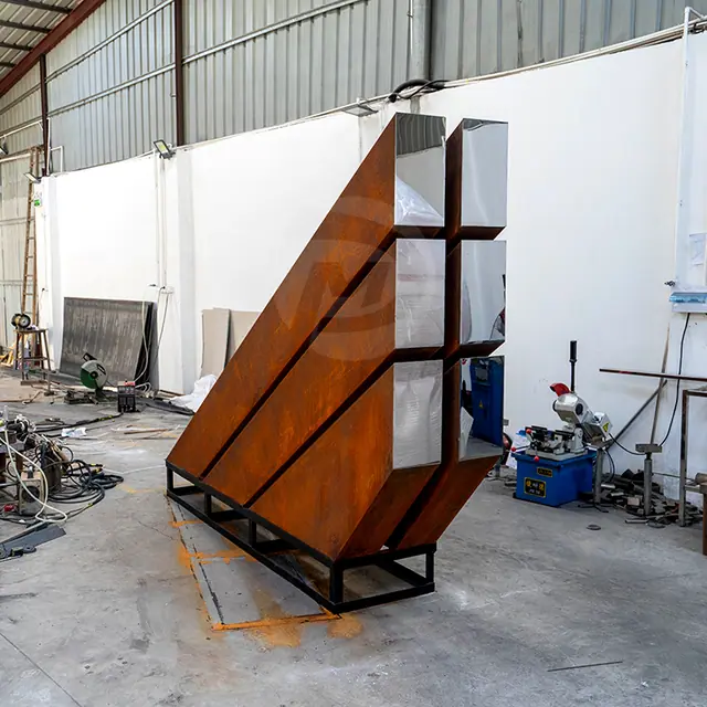Outdoor Garden Landscape Corten Steel Sculptures