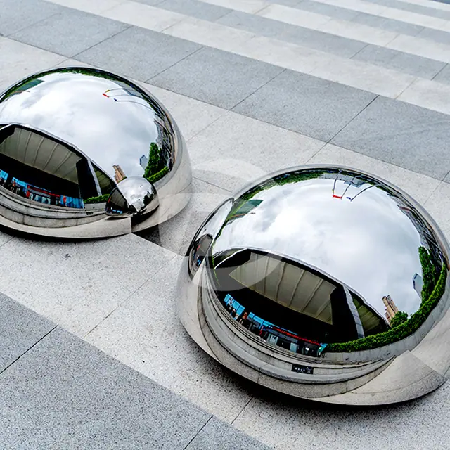 Polished Mirror Large Stainless Steel Hemisphere