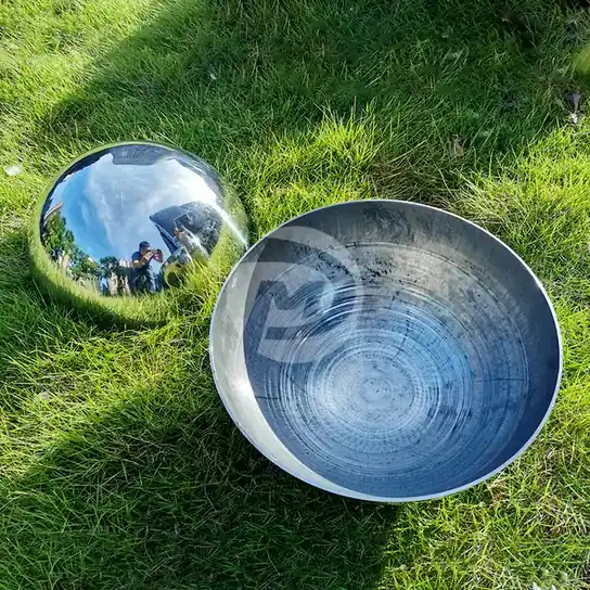 Polished Mirror Stainless Steel Hollow Hemisphere