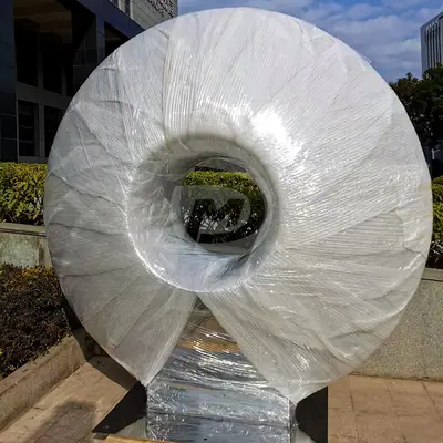 Public Art Installation Stainless Steel Ring Sculpture detail 4