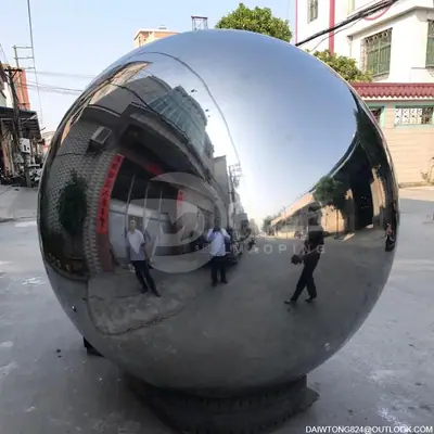 Public Garden Decoration Huge Stainless Steel Hollow Spheres detail 2