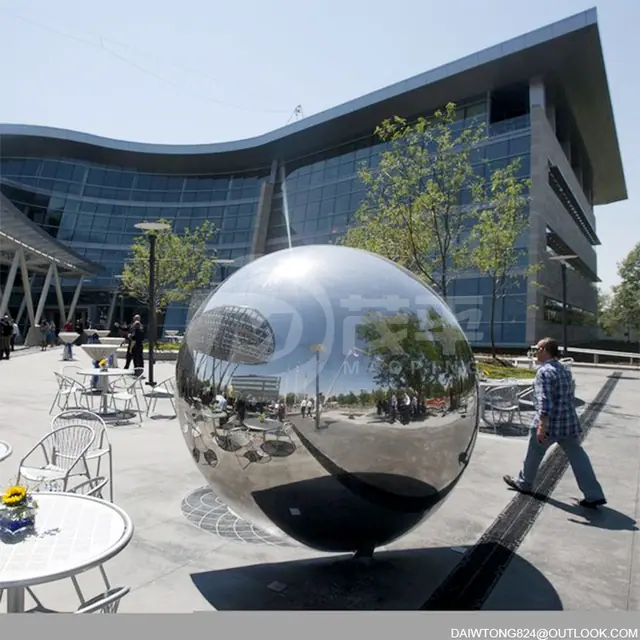 Public Garden Decoration Huge Stainless Steel Hollow Spheres