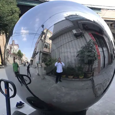 2000mm Large Metal Garden Spheres Stainless Steel Hollow Sphere detail 2