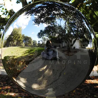 Mirror Polished Stainless Steel Hollow Sphere Stainless Steel Staring Ball detail 3