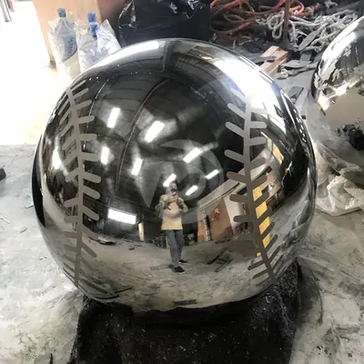 Stainless Steel Baseball detail 2