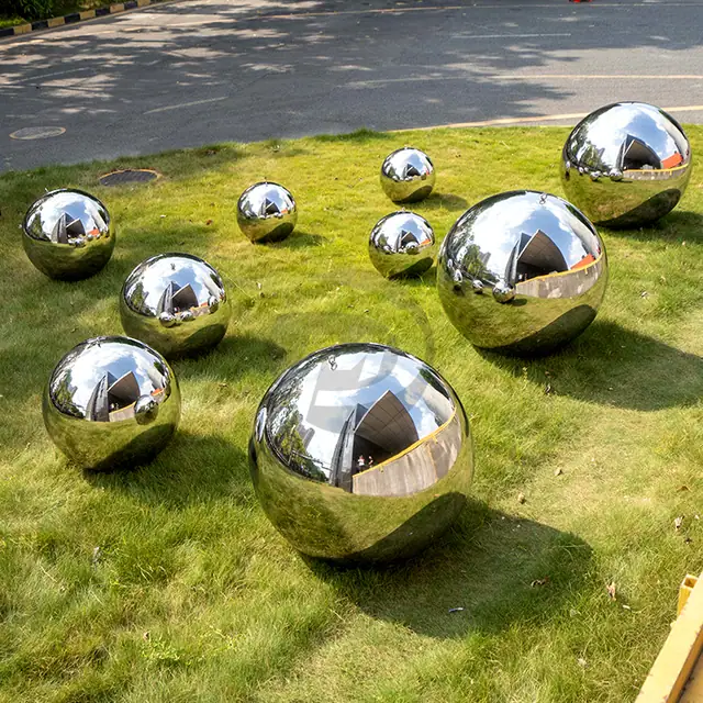 Custom Stainless Steel Spheres with Rings Mirror Finish Ball