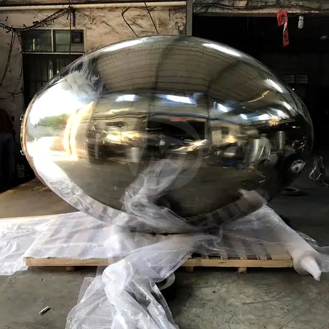 Stainless Steel Oval Sphere Ball