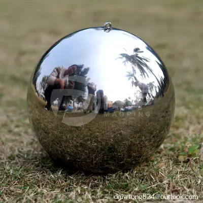 200mm Garden Decoration Stainless Steel Hollow Steel Balls detail 2
