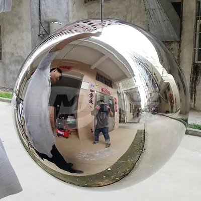 Mirror Polished Stainless Steel Hollow Sphere Stainless Steel Staring Ball detail 2