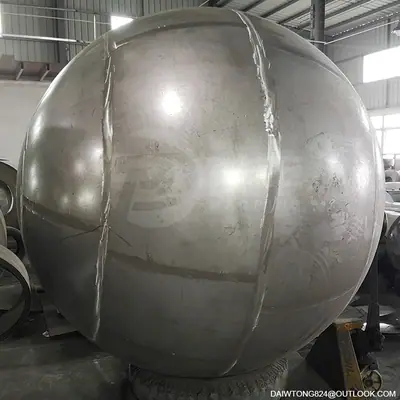 2500mm Polished Mirror Large Stainless Steel Sphere Garden Decoration Ball detail 2