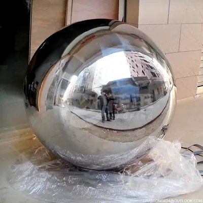 Stainless Steel Spheres Water Features Water Fountain Balls for Garden detail 2