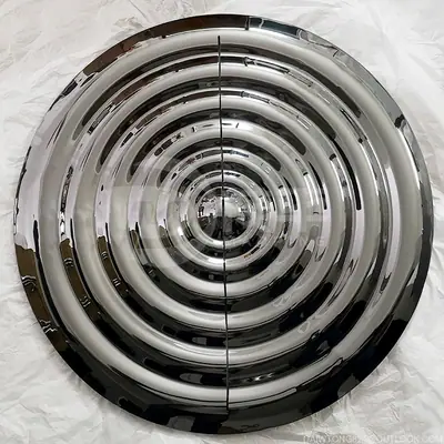 Stainless Steel Water Ripple Sculpture Metal Water Wave detail 2