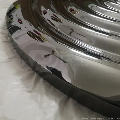 Stainless Steel Water Ripple Sculpture Metal Water Wave detail 5