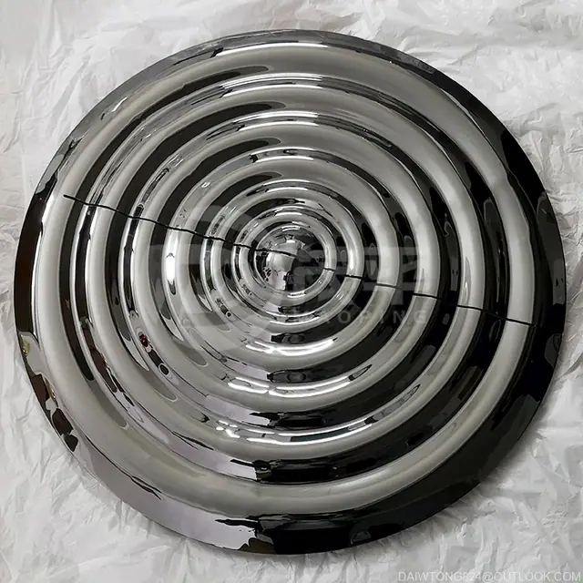 Stainless Steel Water Ripple Sculpture Metal Water Wave